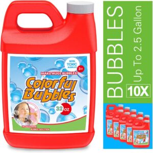 Homily Bubble Solution Refill 32 oz (up to 2.5 Gallon) Concentrated Bubbles Refill Solution for Bubble Machine