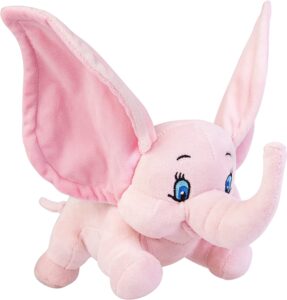 Stuffed Elephant Plush Animal Toy 9.8 INCH Super Soft Plush Baby Elephant Stuffed Animal Toy Gifts for Boys Girls (Pink)